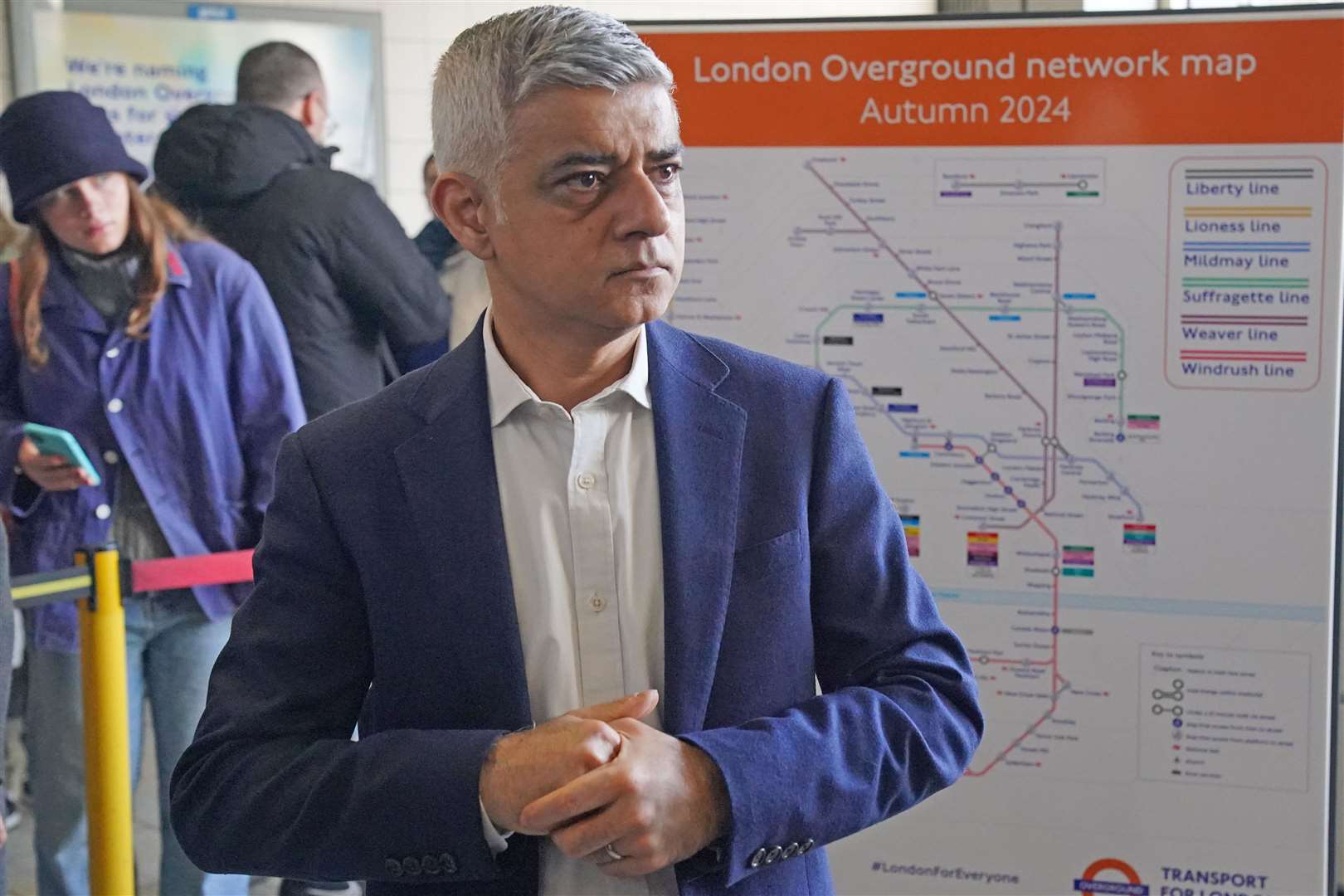 Mayor of London Sadiq Khan launched his re-election campaign last week (Jonathan Brady/PA)