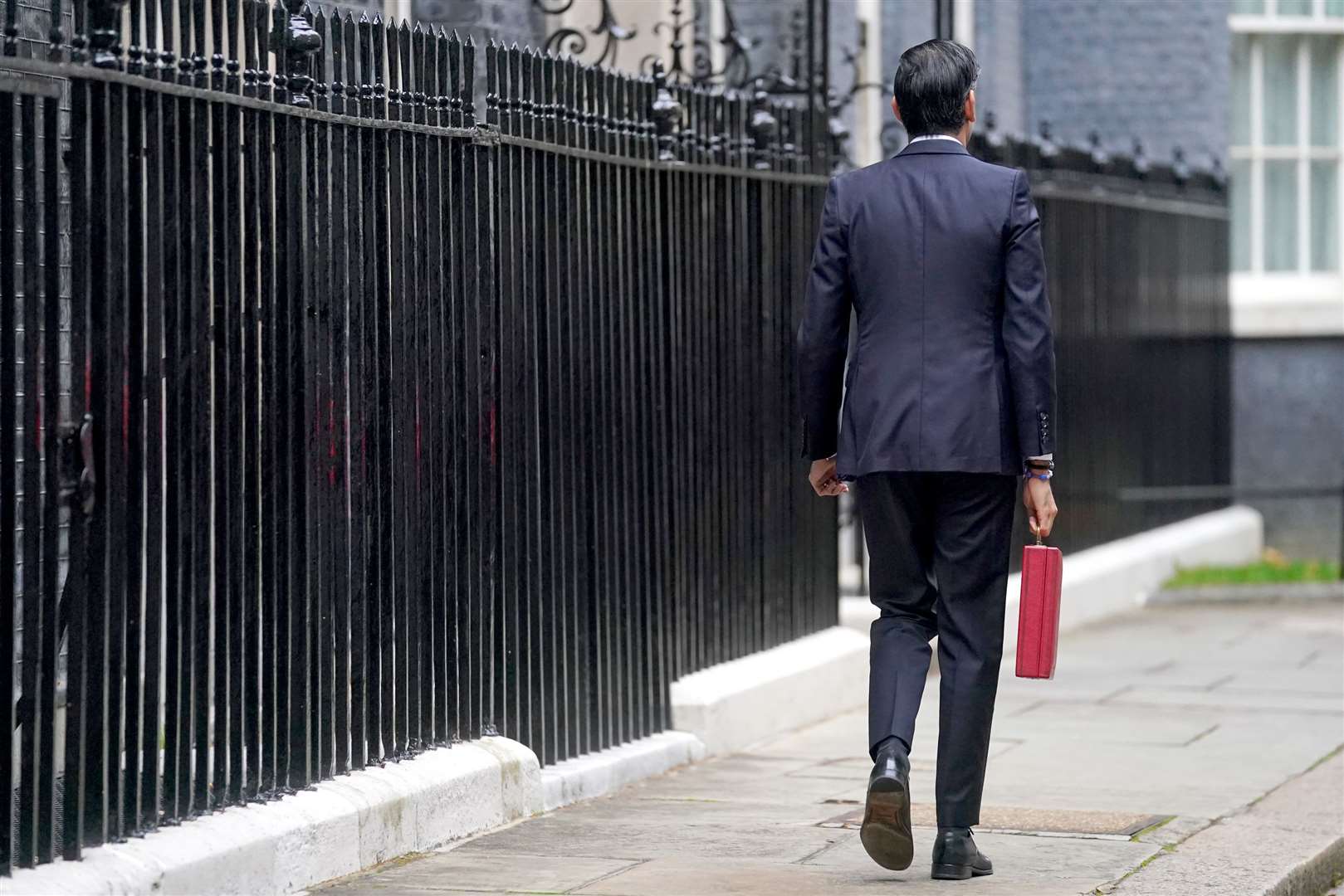 The Chancellor with his red box (Victoria Jones/PA)