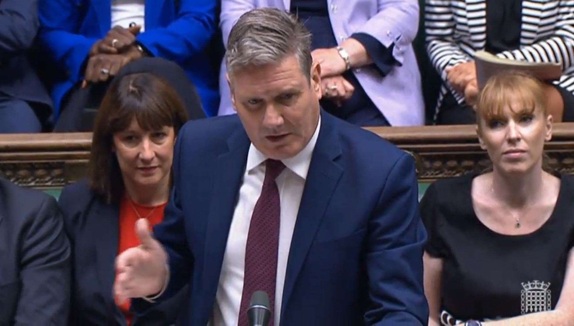 Labour leader Keir Starmer speaks during Prime Minister’s Questions in the House of Commons, London (PA)