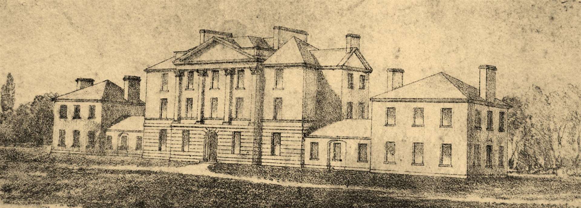 The building as it appeared in 1804.