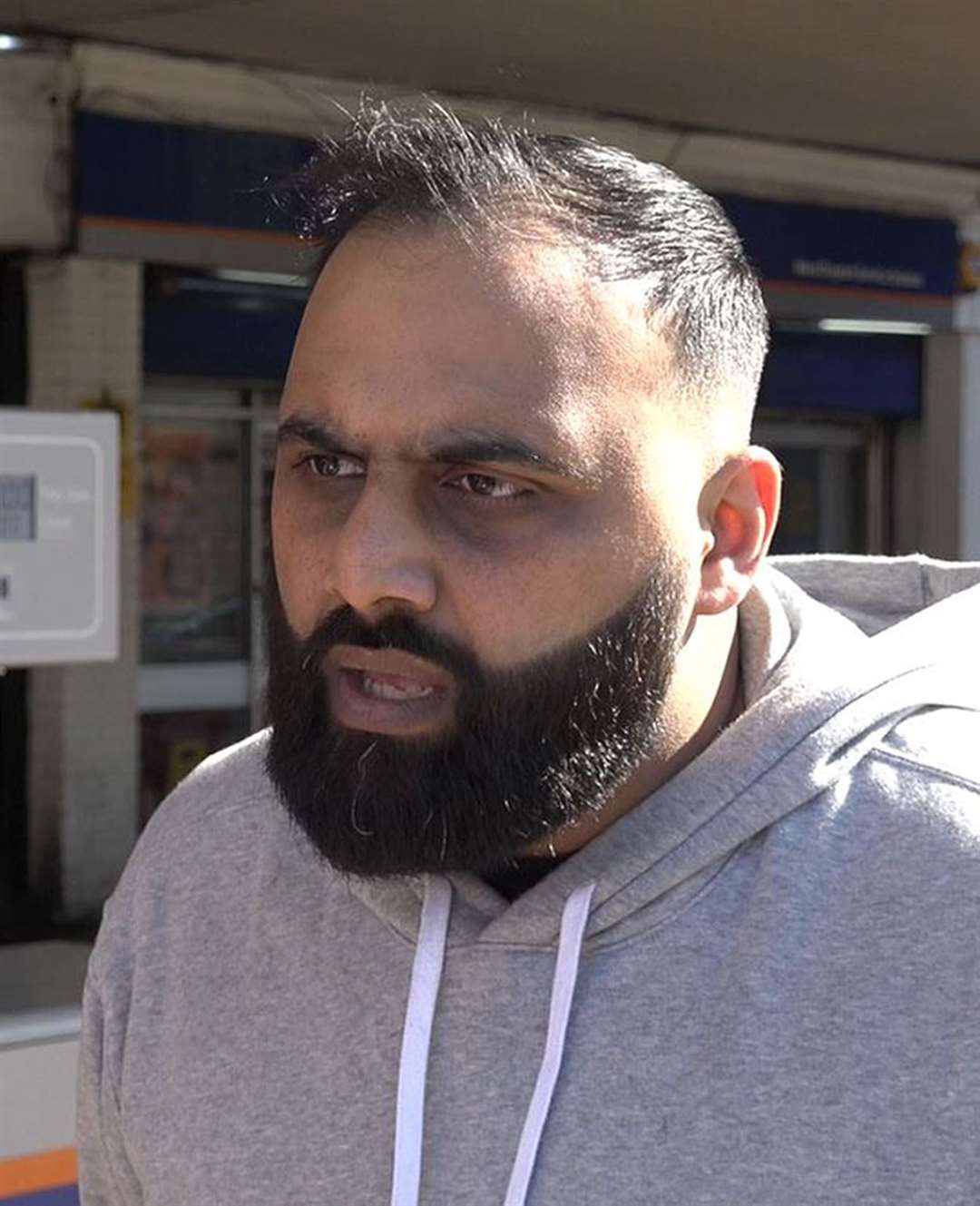 Yasser Ahmed at West Drayton petrol station (PA Video)