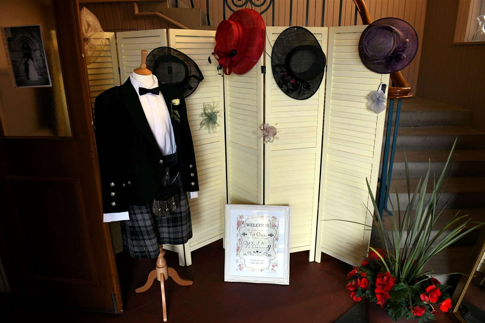 The Wedding Reflections exhibition included outfits and memorabilia.