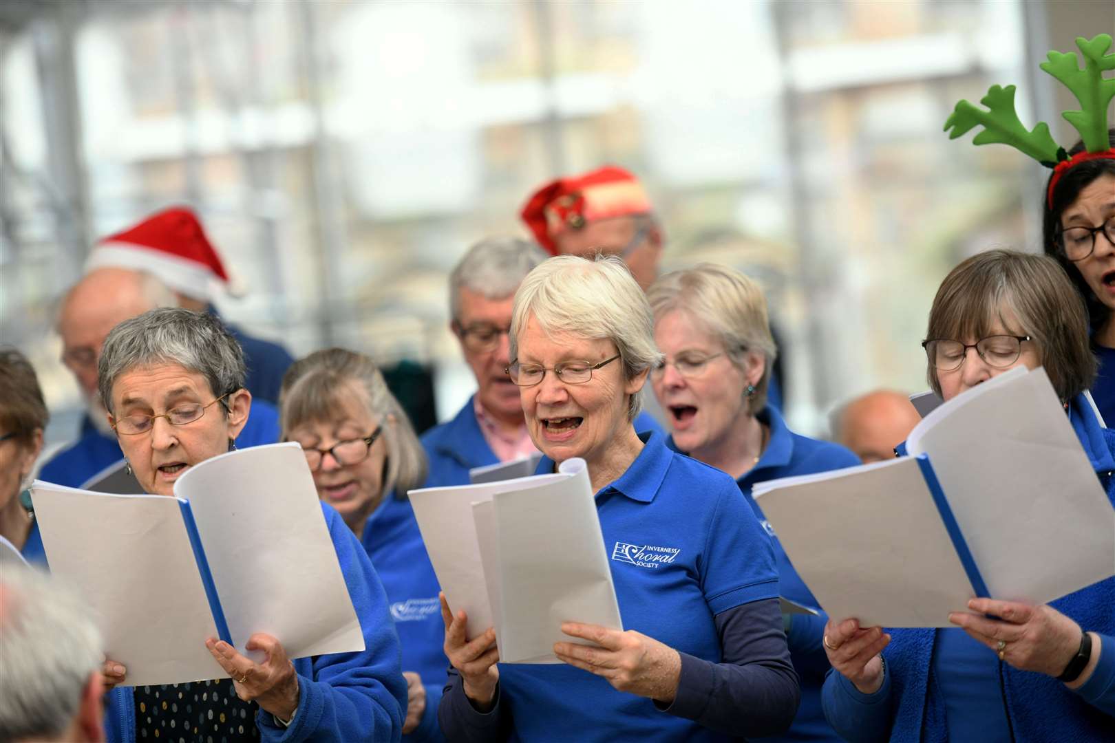 The Inverness Choral Society staged its annual fundraising Carolthon at the Eastgate Shopping Centre in Inverness.