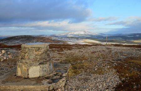 Looking towards Ben Rinnes from the viewpoint at Carn Daimh.