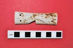 The wrist guard which may have been functional or ornamental. Picture: AOC Archaeology Group.