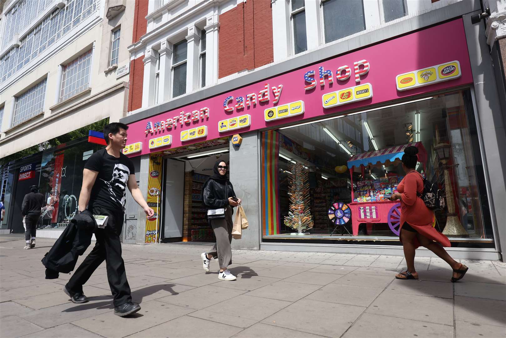 An American sweet shop on Oxford Street (James Manning/PA)