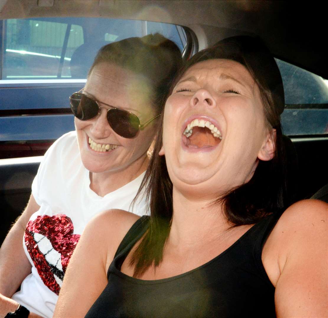Car Bingo at V8 Cafe 10 July 2021: Michelle Cadden and Julie Cadden..Picture: James Mackenzie..
