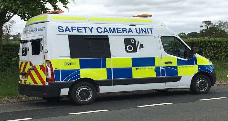 Police speed camera van.