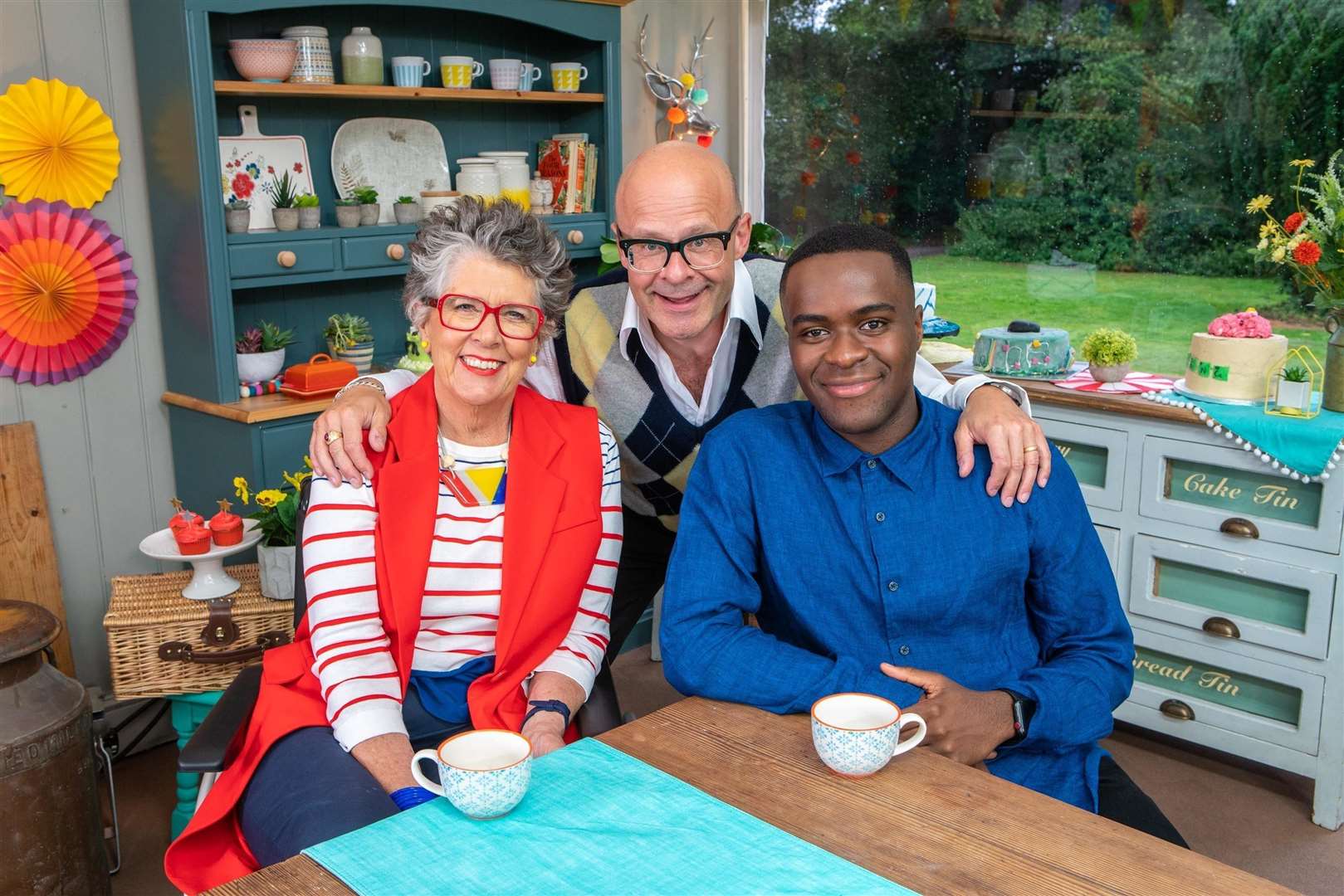 Junior Bake Off judges Prue Leith and Liam Charles will be joined by presenter Harry Hill.  Picture: PA/Channel 4/©Love Productions/Mark Bourdillon