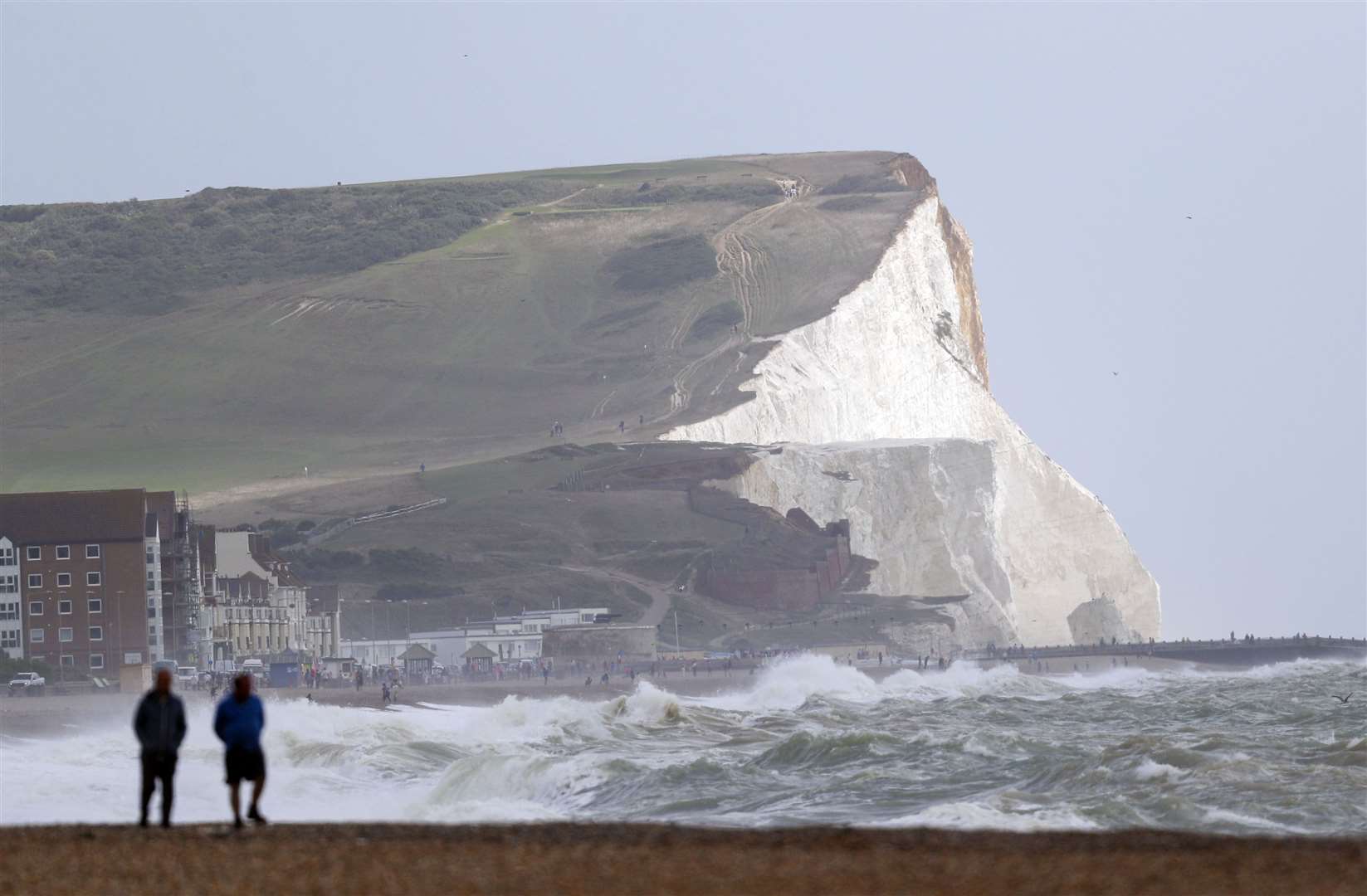 Windy conditions in Seaford on Friday (Steve Parsons/PA)