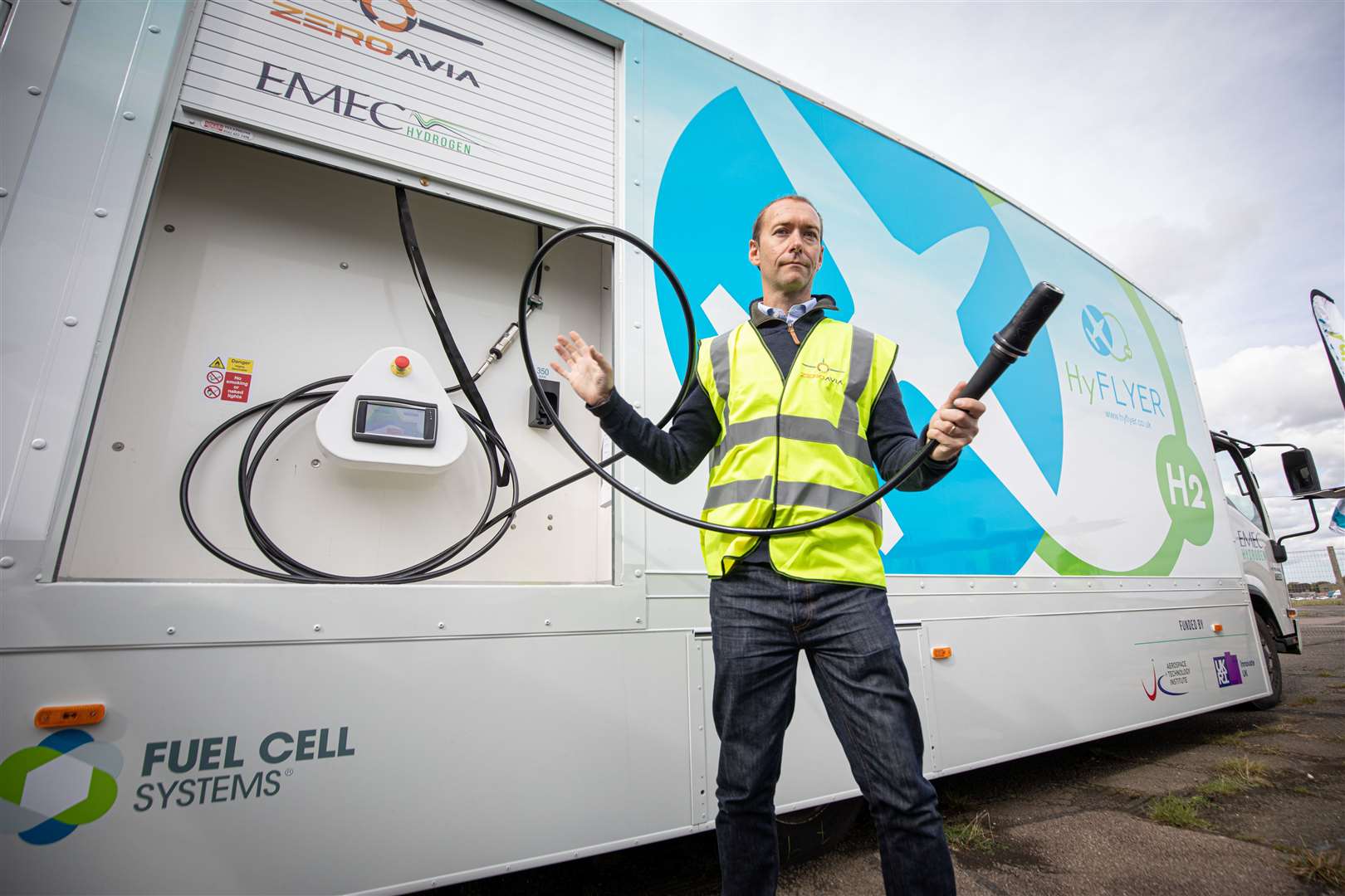 Europe's first ADR-certified mobile hydrogen refuelling truck,