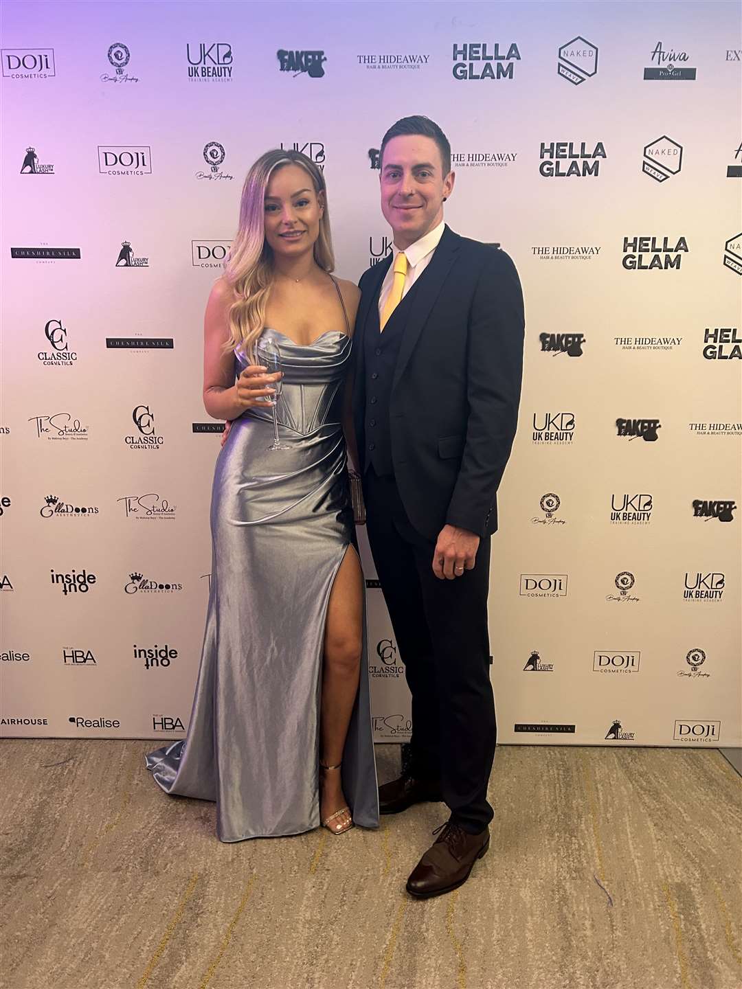 Lana and her husband Craig at the awards