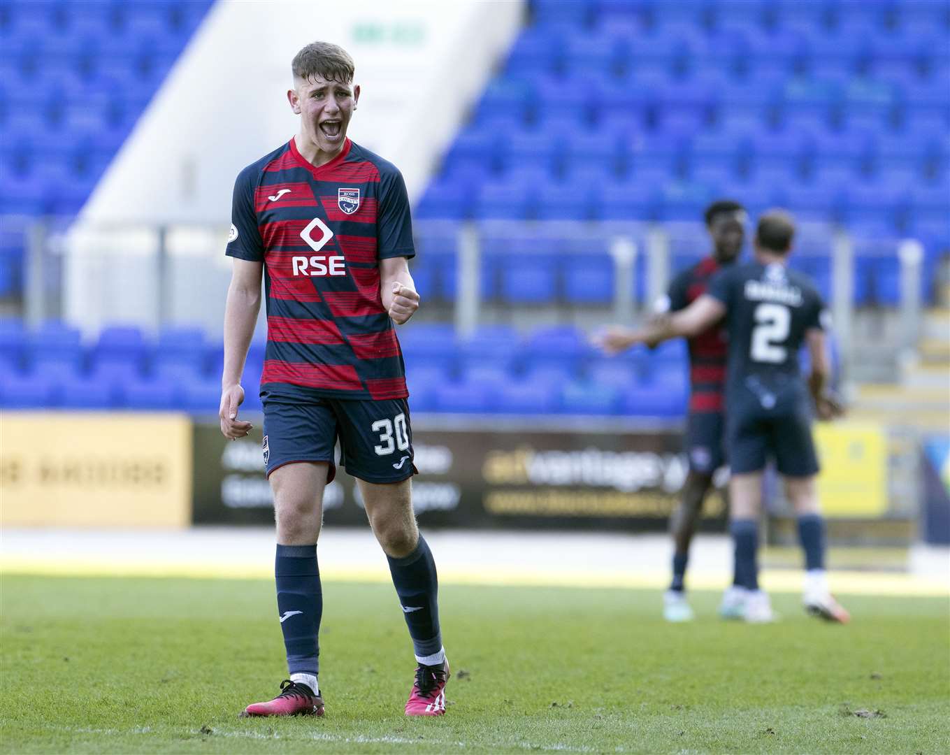 Dylan Smith has completed 90 minutes in each of Ross County's last three matches. Picture: Ken Macpherson