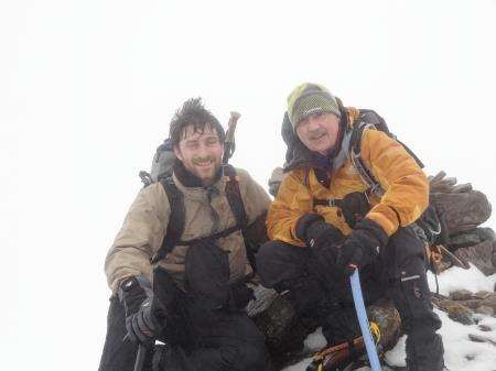 John and Peter at the summit of Gairich.