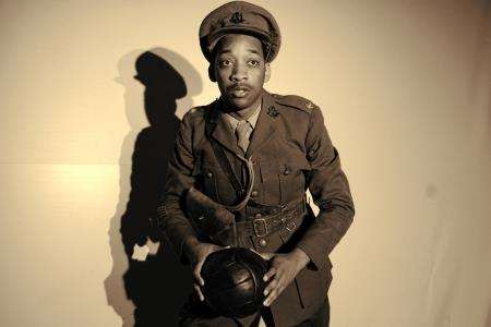 Oraine Johnson as Walter Tull in 'The Hallowed Turf'.