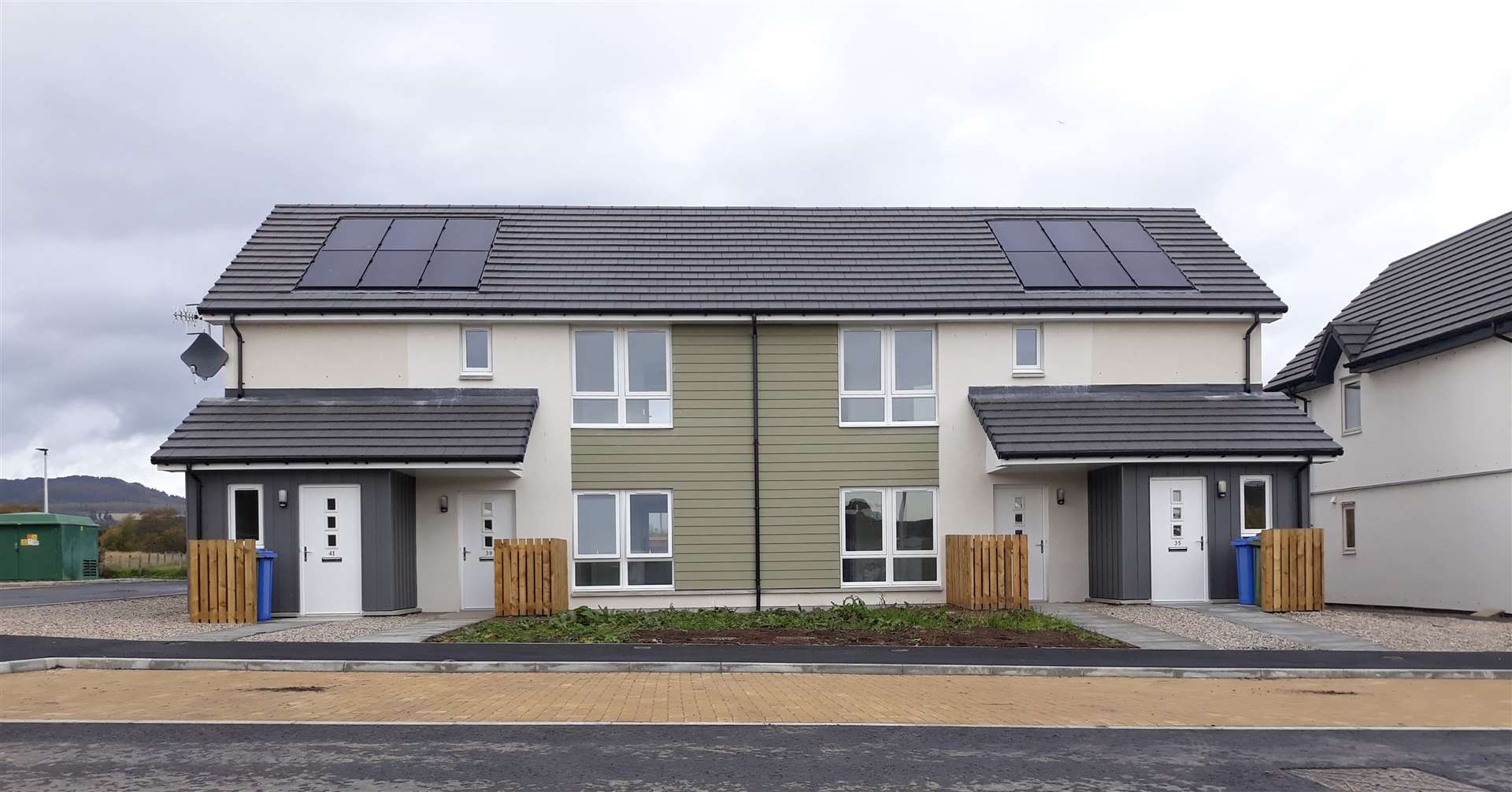 Some of Albyn's most recently completed housing, which is located at Dalmore, Alness.