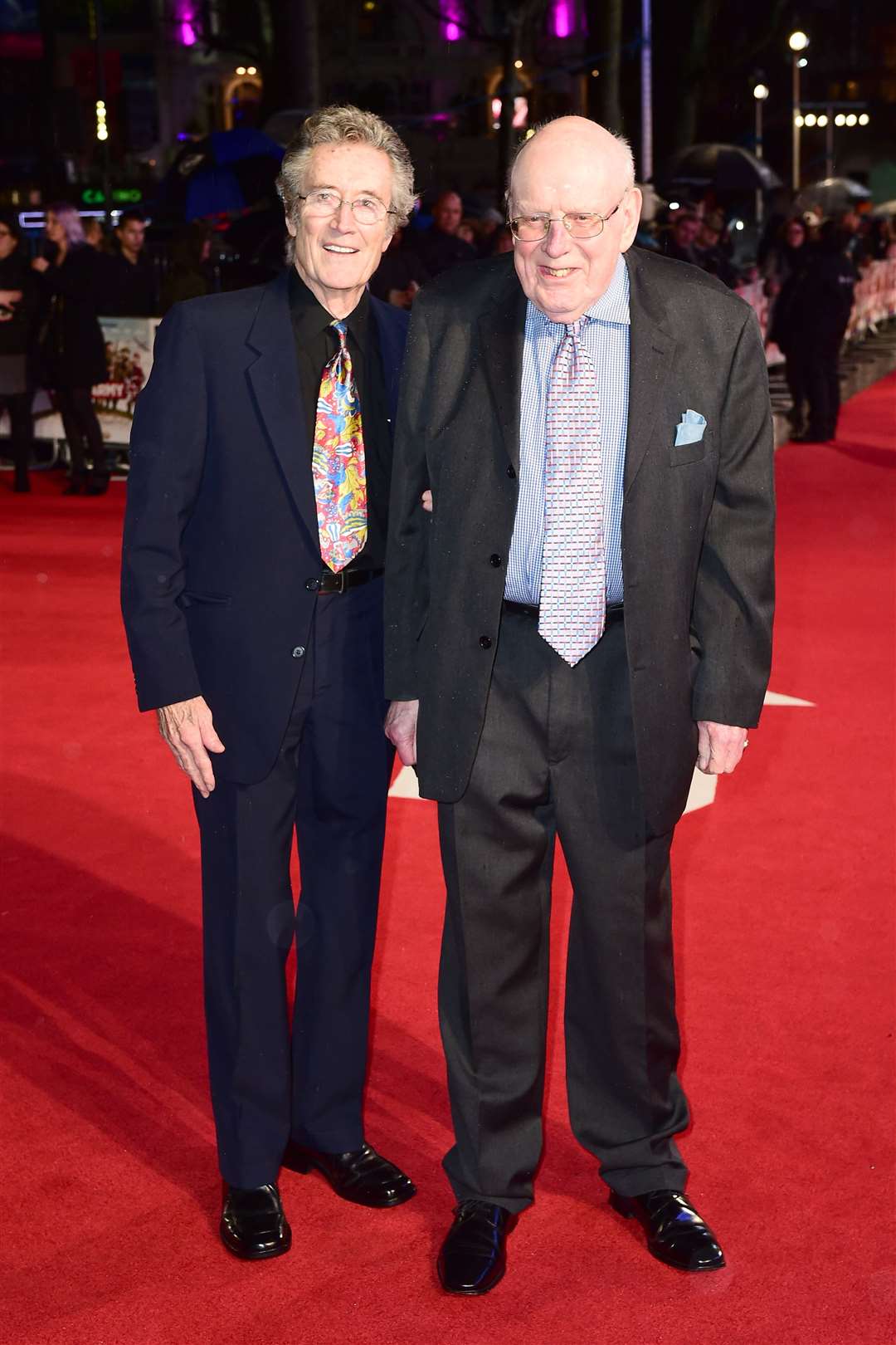 Frank Williams (right) attends the world premiere of Dad’s Army at the Odeon Leicester Square in 2016 (Ian West/PA)