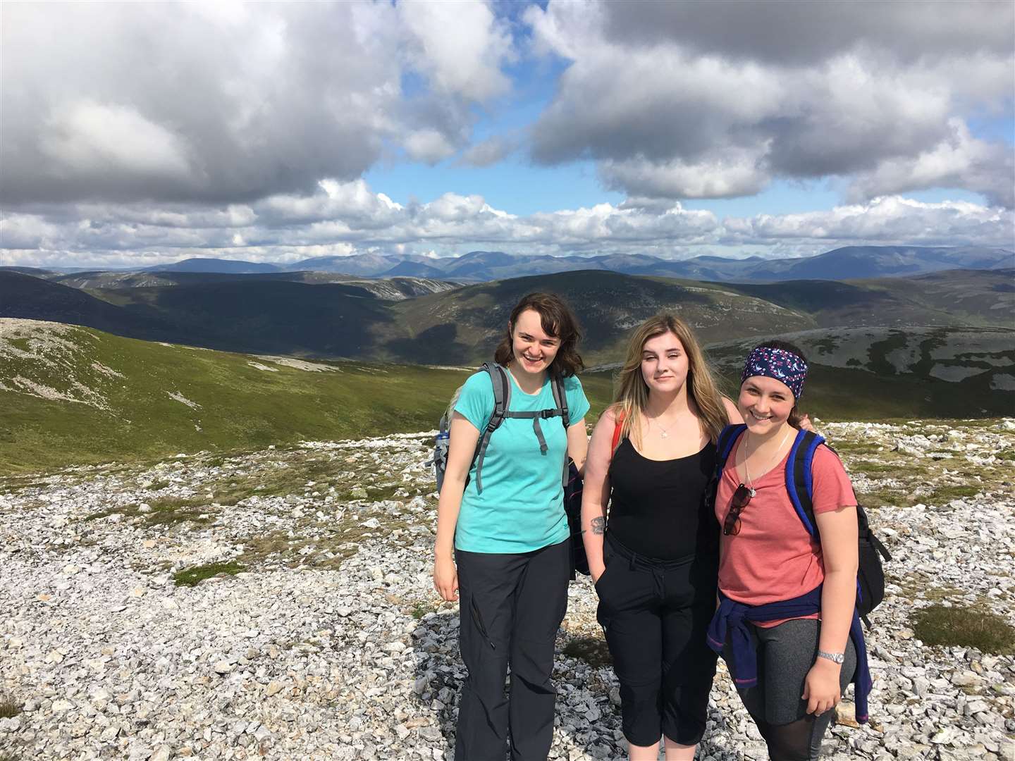 Youngsters from Aberdeen take part in Ramblers Scotland's Out There Award on the Glen Shee Munros.