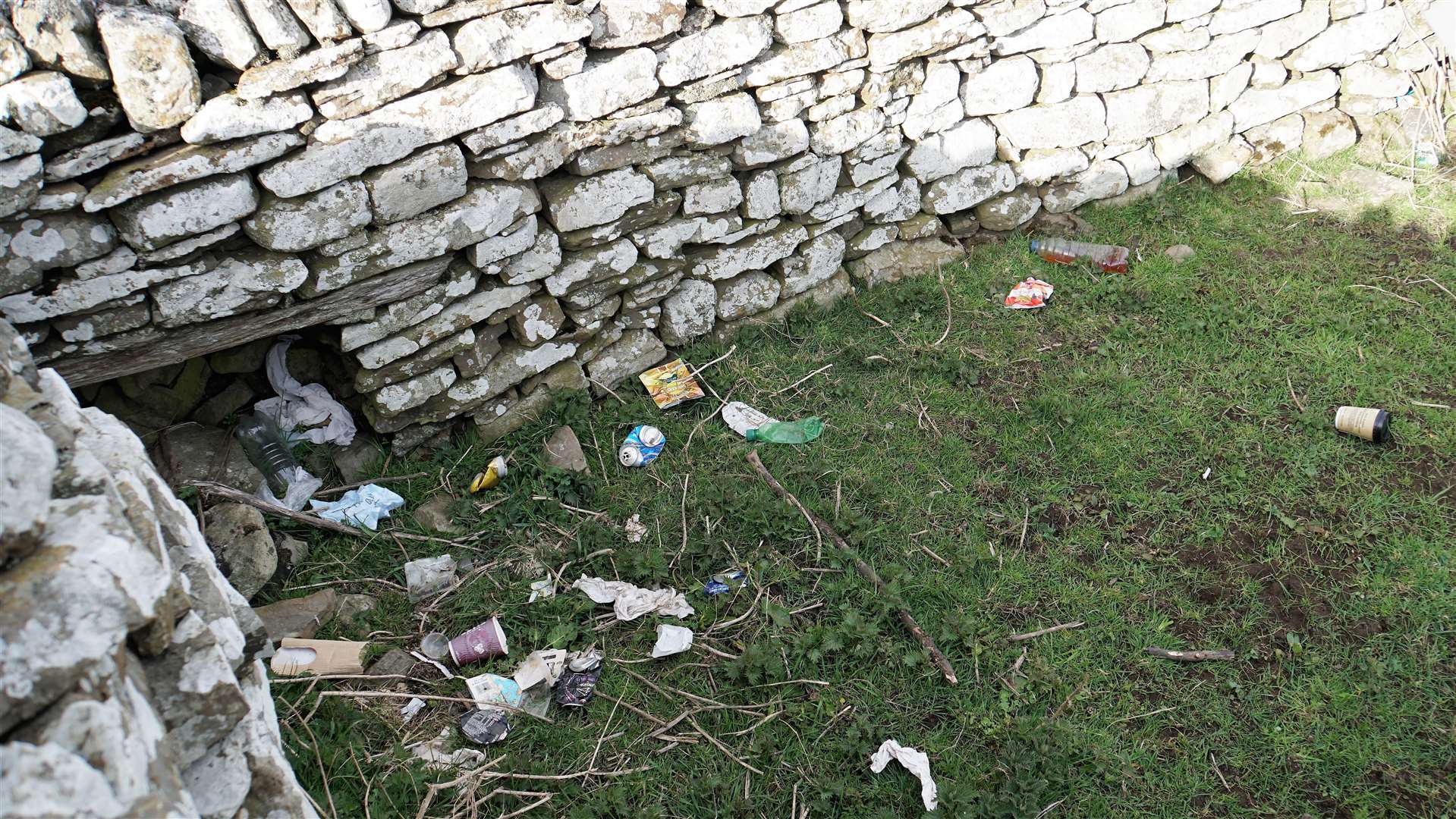 Rubbish dumped by the roadside on part of the NC500 route in Caithness. Picture: DGS
