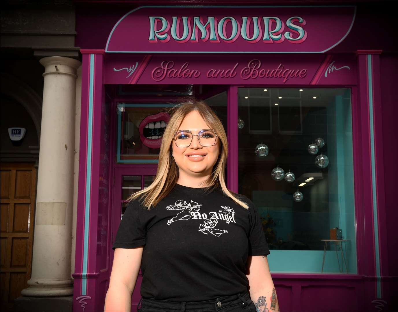Rumours Salon and Boutique: Rachel Tankard, Beauty Therapist, outside the new salon. Picture: James Mackenzie.