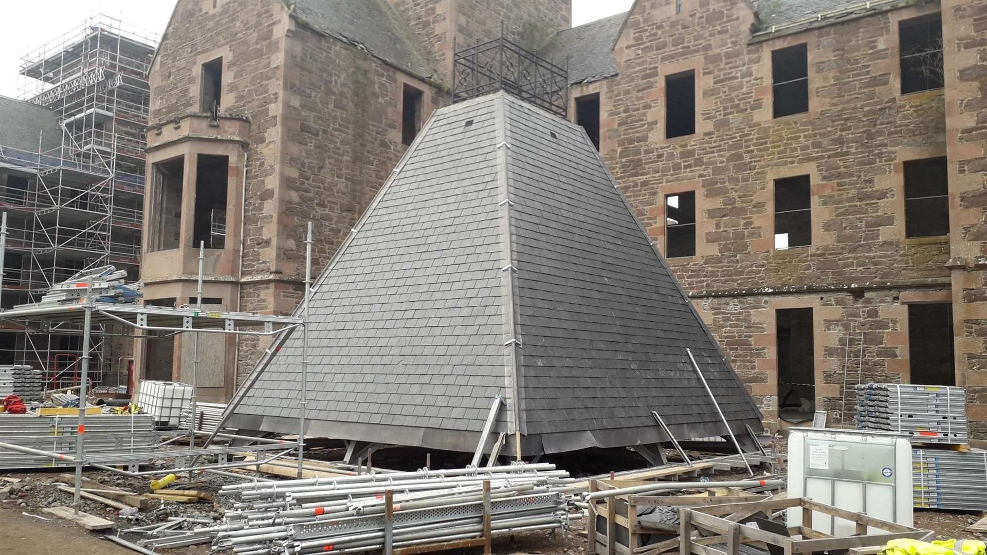 The first tower roof was placed last year and is now set to be joined by a second.