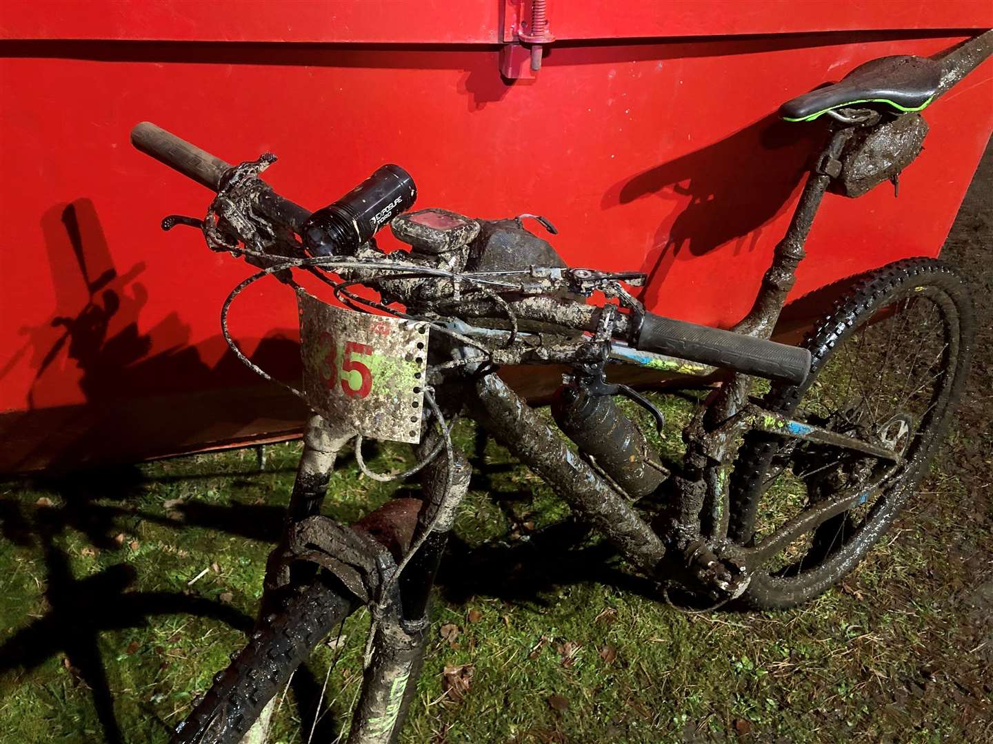 The mudfest of an event can play havoc with the bike!