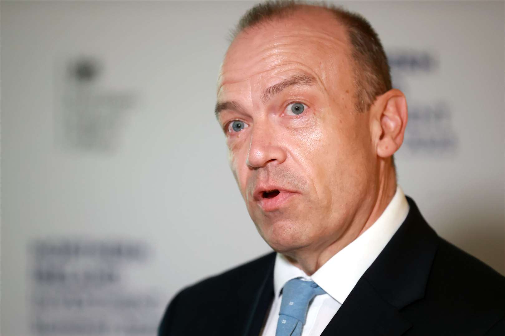 Northern Ireland Secretary Chris Heaton-Harris insists progress is being made in negotiations with the DUP (Liam McBurney/PA)