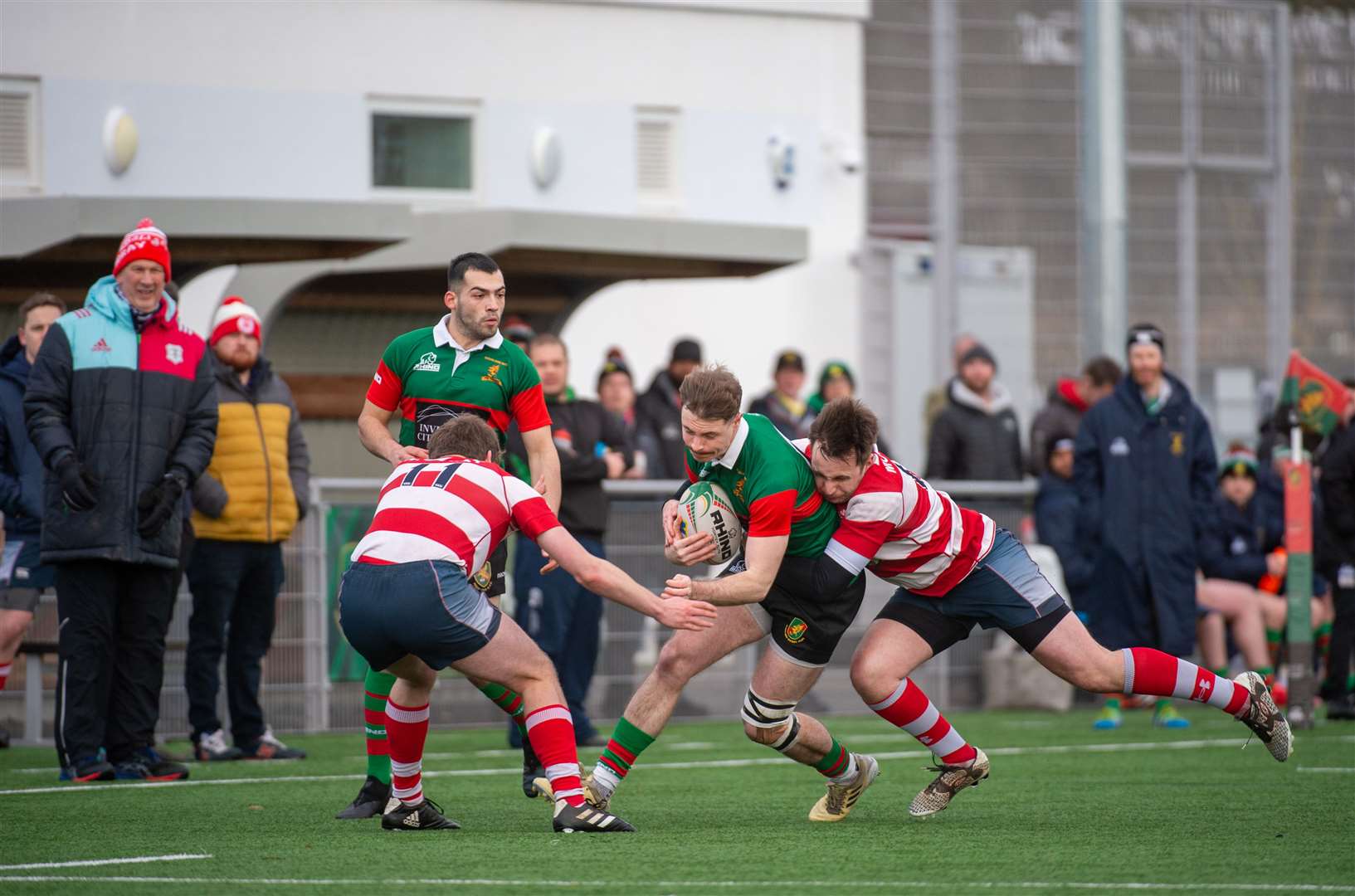 Highland RFC v Moray, Highland Rugby Club, Canal Park, Inverness...action from the game...Picture: Callum Mackay..