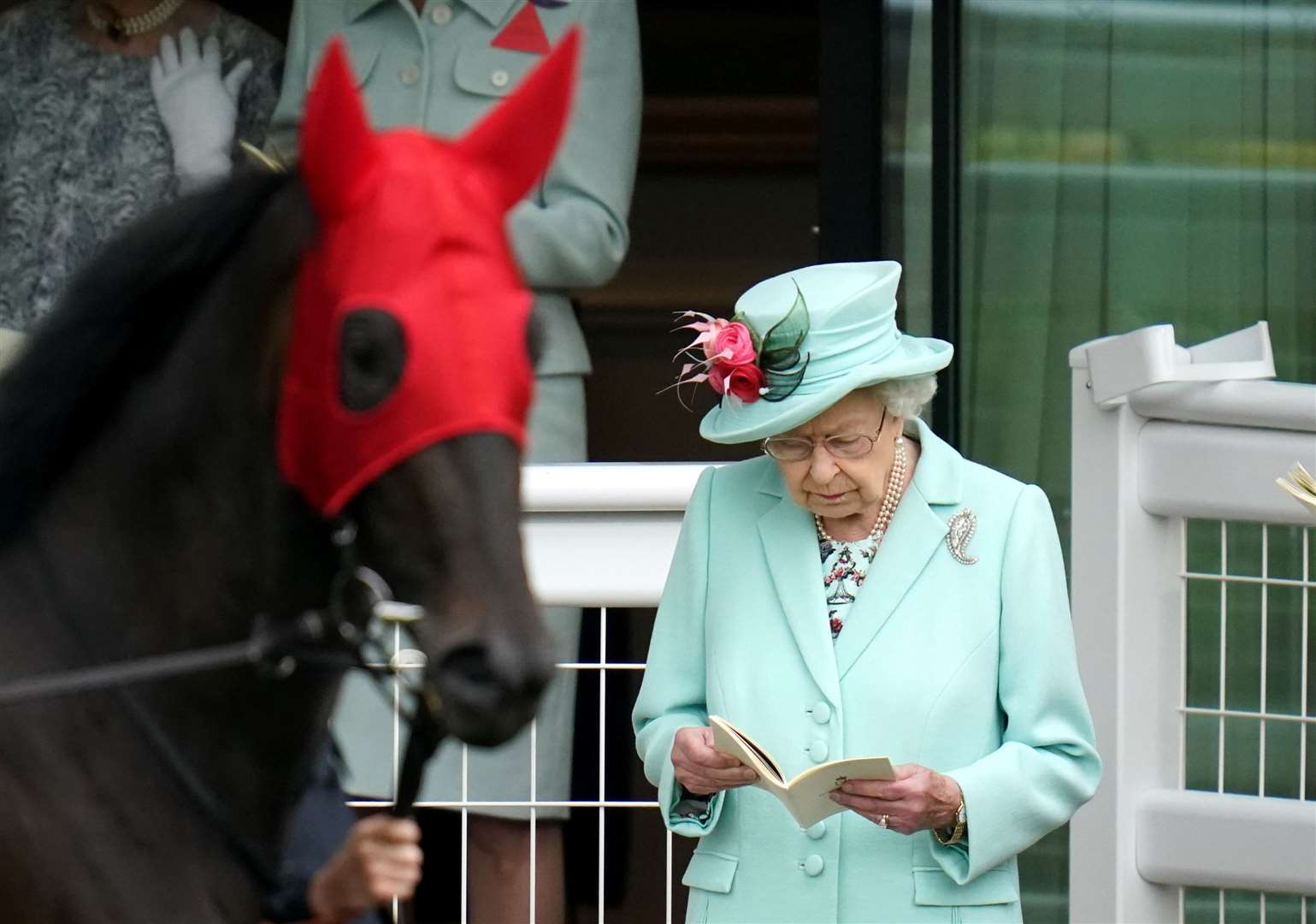 The Queen inspects horses at Ascot (Andrew Matthews/PA)