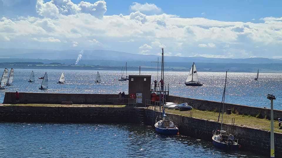 The Ness Cup started and ended at the harbour in Fortrose.