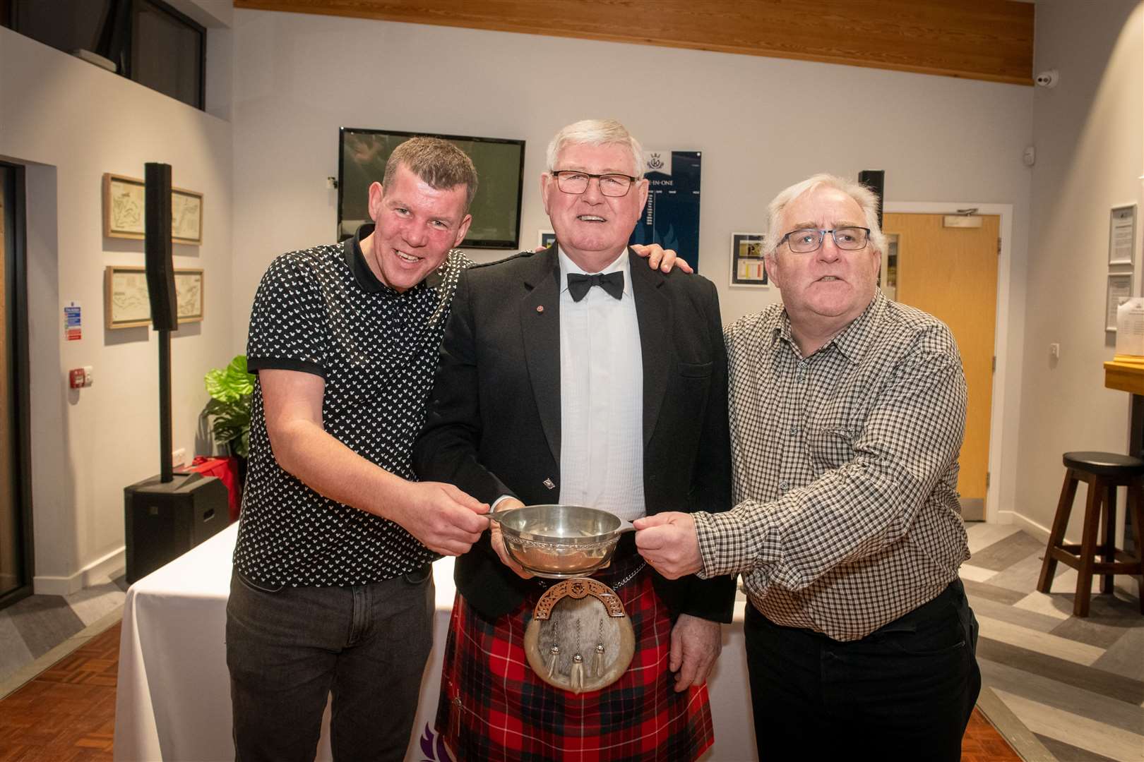 George Maclean, Hamish Simpson and Mike Birney. Picture: Callum Mackay