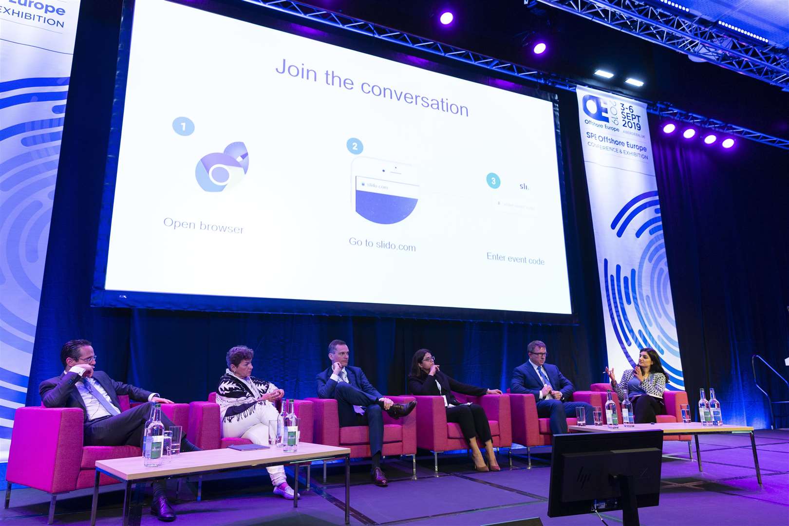 A panel session at SPE Offshore Europe's last physical conference in 2019.