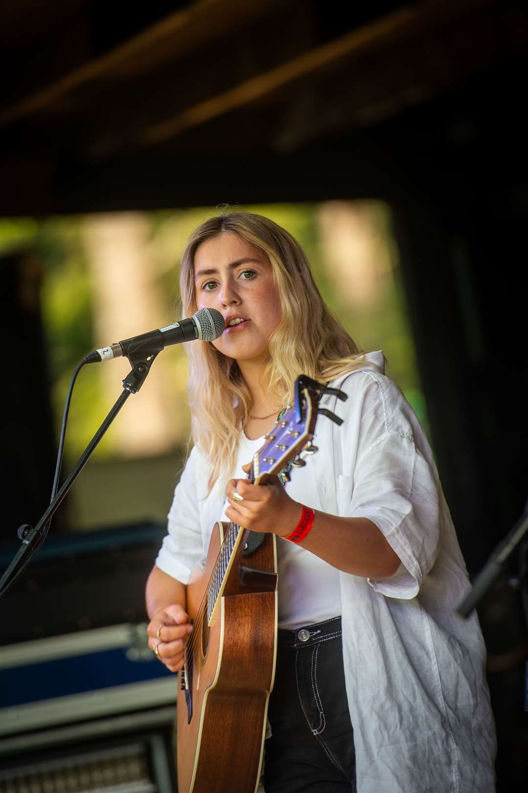 Singer songwriter Katie Gregson-MacLeod at the Woodzstock Music Festival near Avoch outside Inverness in 2021. Picture: Callum Mackay