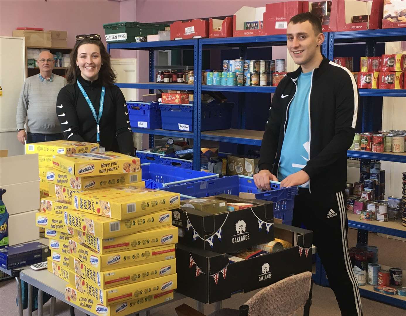Two High Life Highland staff, Chloe Mackay and Ryan Edwards, helping their community in Caithness.