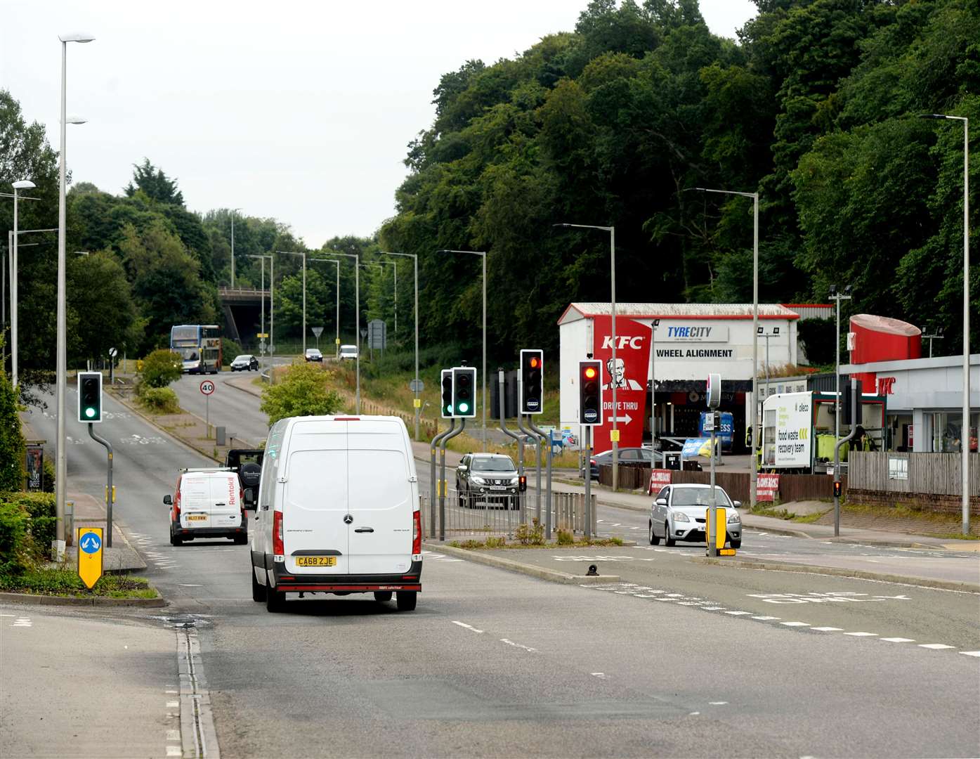 Changes have been made to traffic control measures on Millburn Road.
