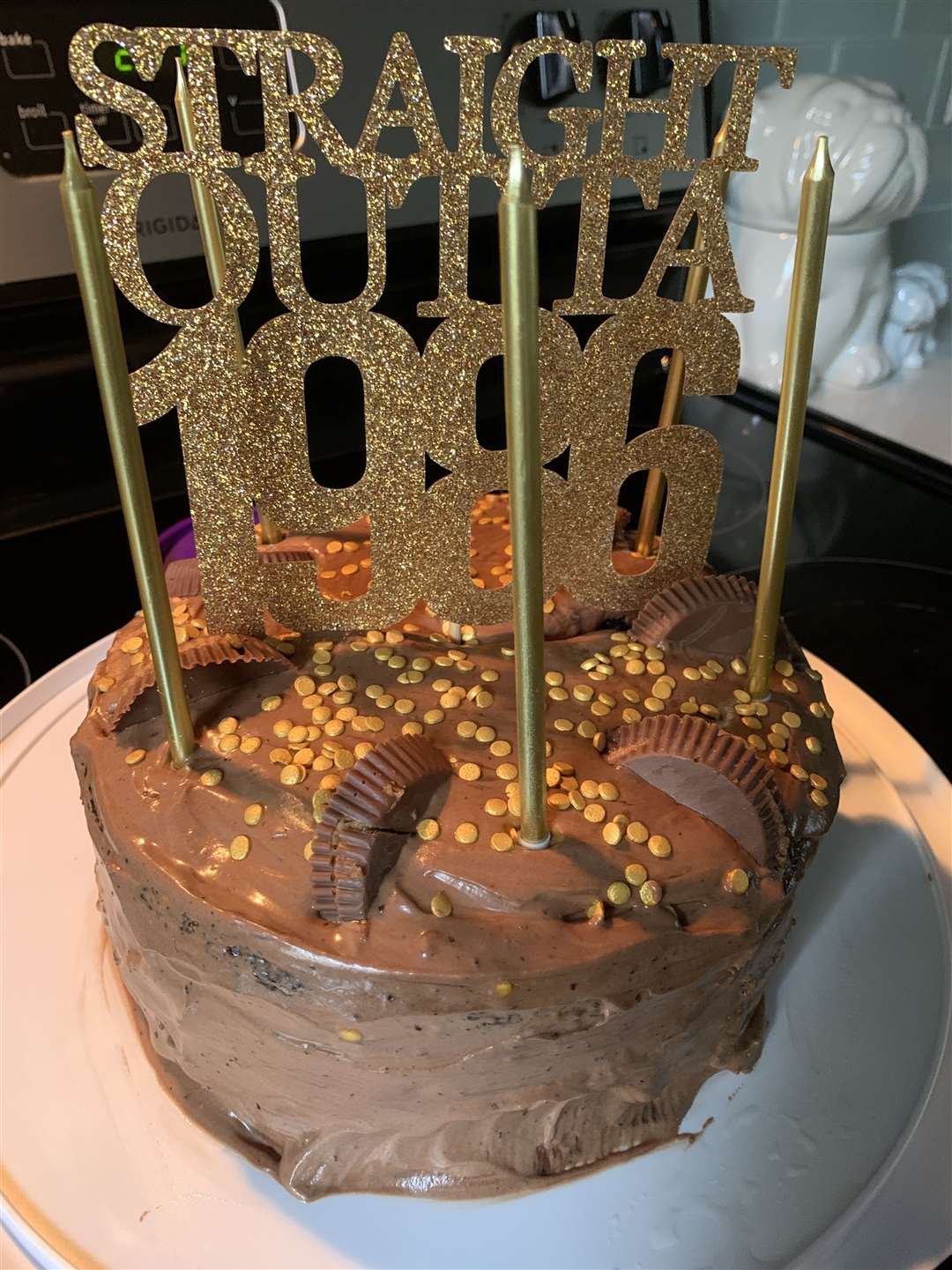 The cake Diane baked for Garrett’s birthday last year.