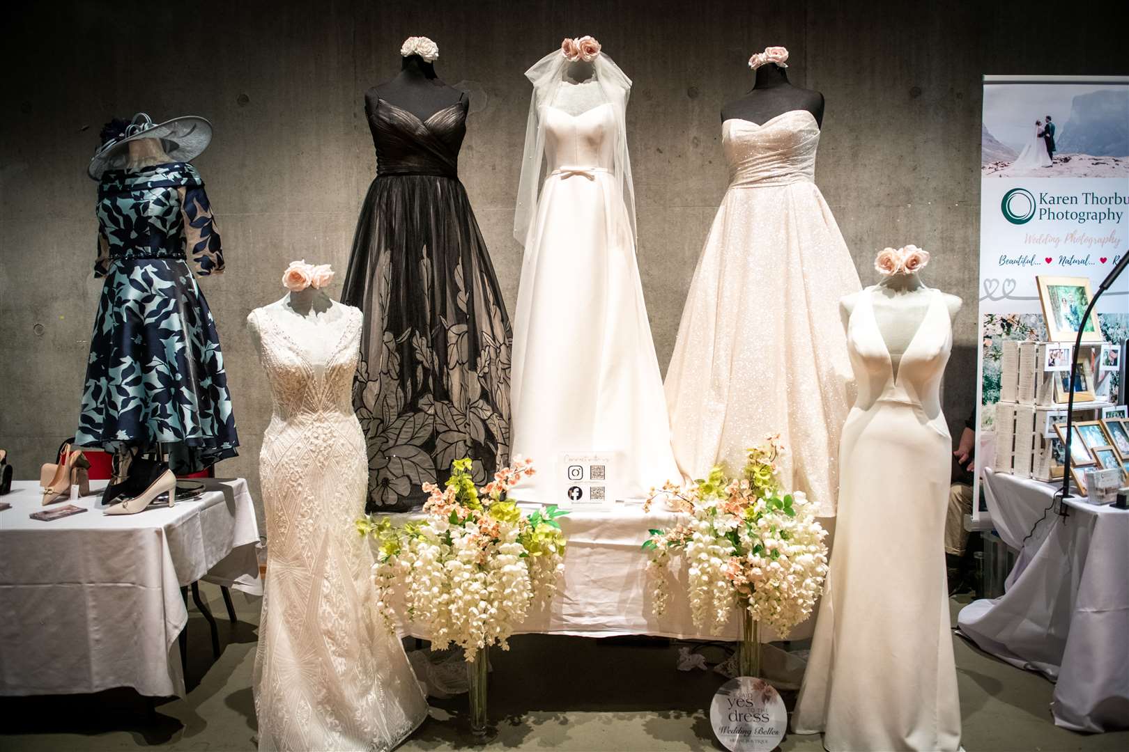 A display of finery from Wedding Belles. Picture: Callum Mackay