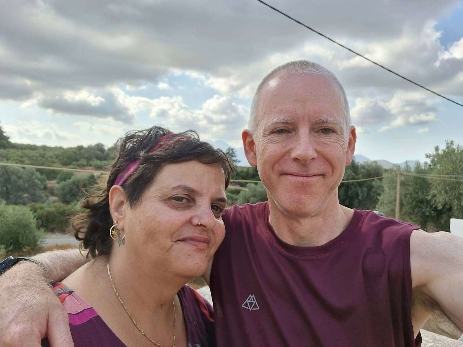 Ben and his wife Meyrav were trapped in their safe room for 12 hours after Hamas militants stormed their kibbutz and set fire to their home (Ben/PA)