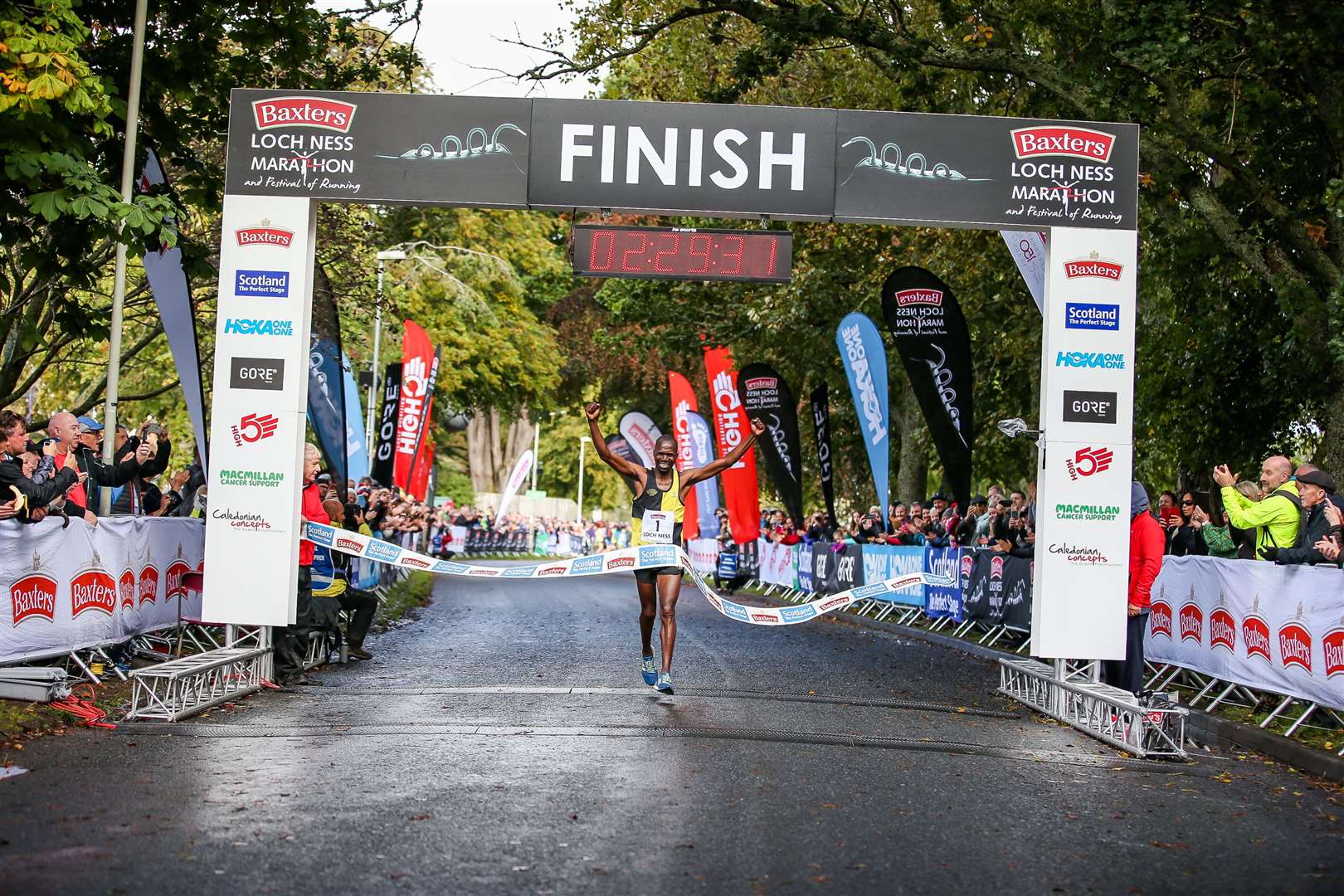 Isaiah Kosgei won the 2019 Loch Ness Marathon in a time of two hours 29 minutes and 31 seconds. Picture: Gary Anthony