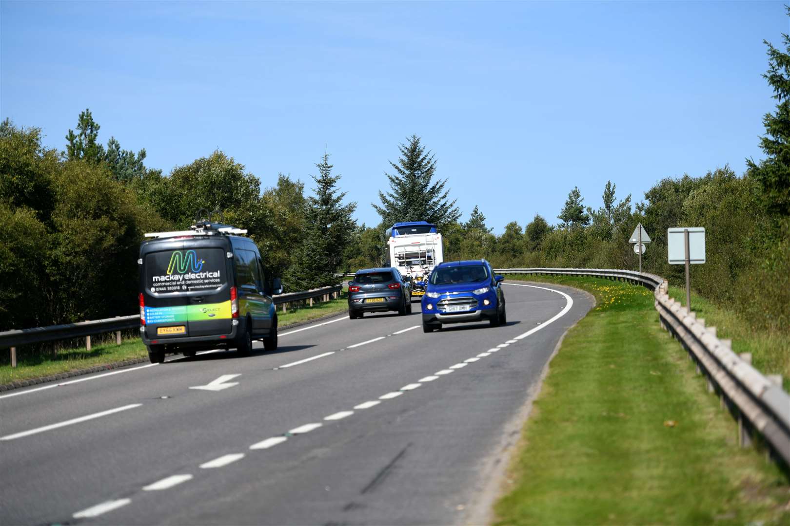 The A9 near Tomatin junction.