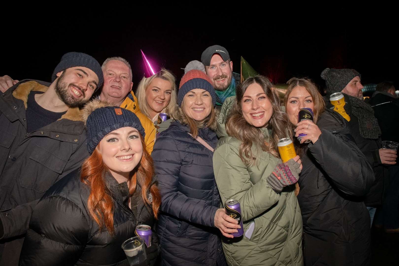 People were excited to greet 2023 with a great party. Picture: Callum MAckay.