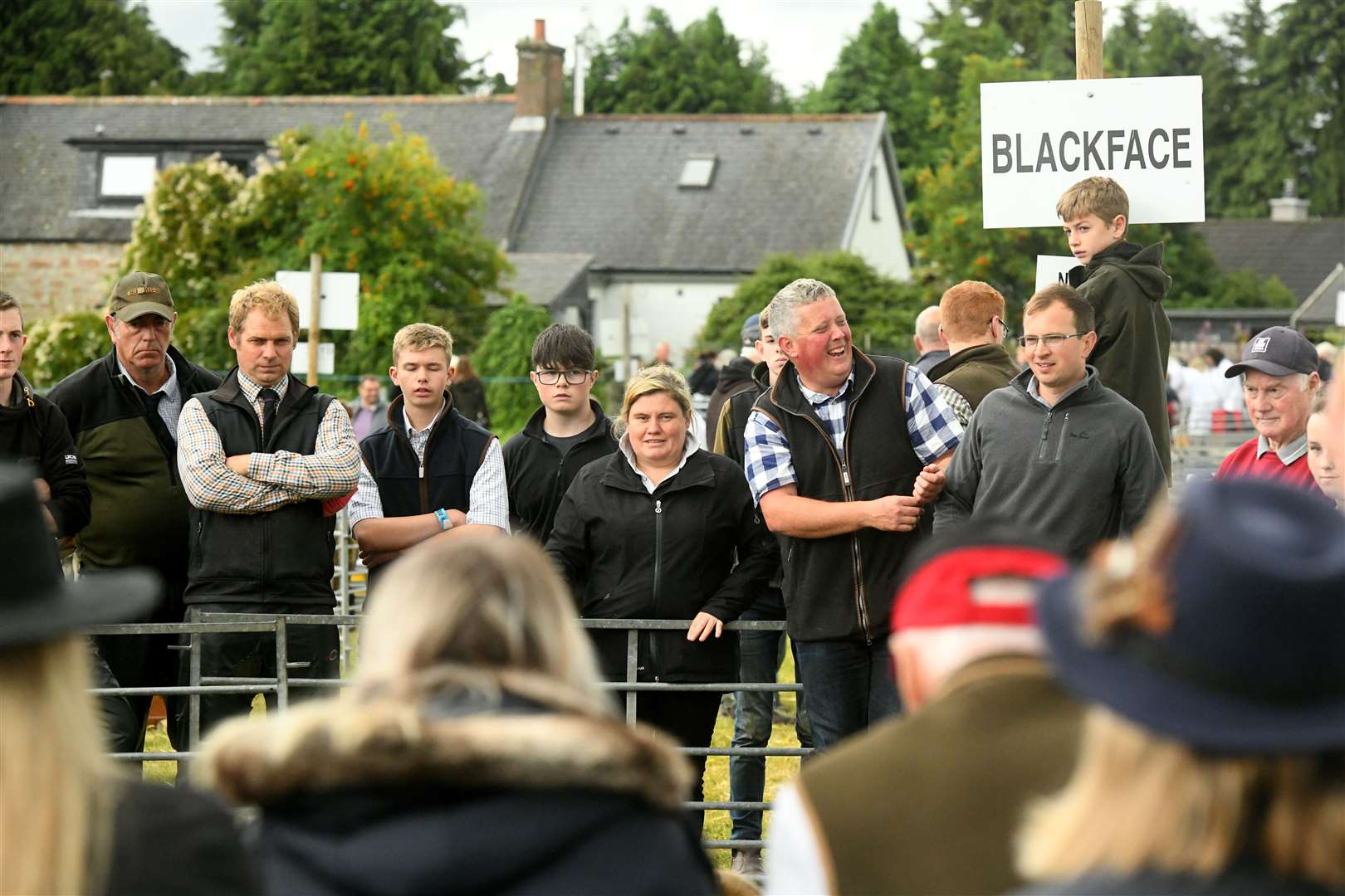 Watching the sheep being judged. Picture: James Mackenzie.