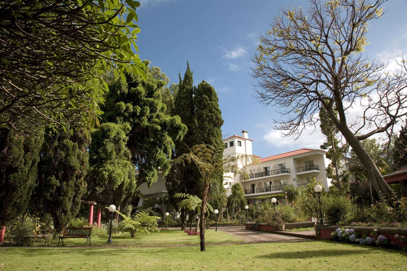 The landscaped gardens surrounding the hotel Quintinha de Sao Joao, Funchal, Madeira. Picture: Quintinha de Sao Joao/PA