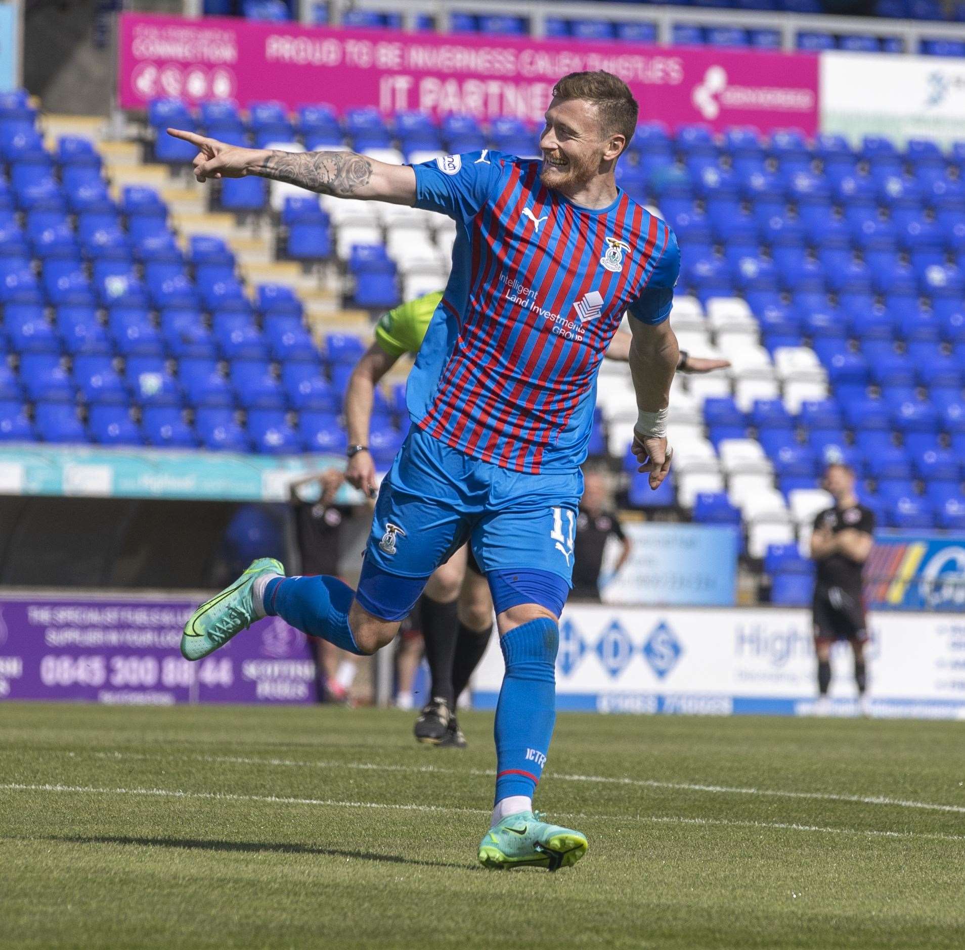 Shane Sutherland scored Caley Thistle's first league goal of the season.