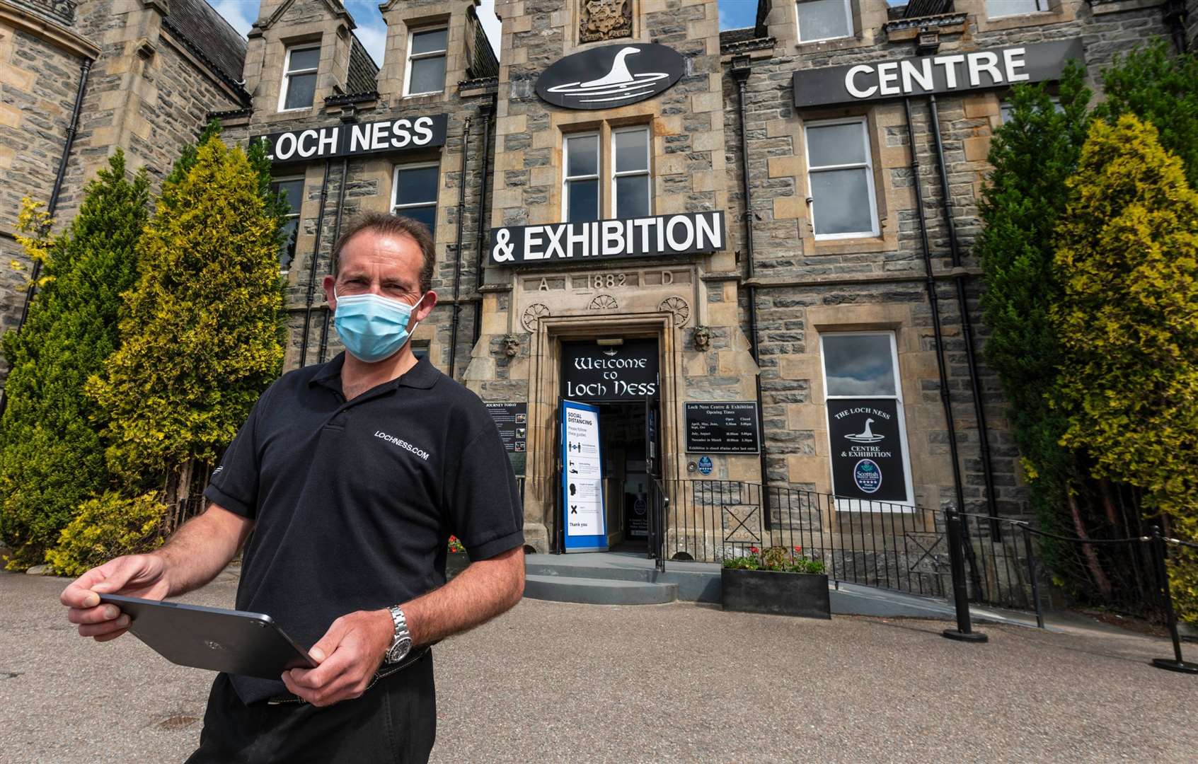 Robbie Bremner is ready to reopen the Loch Ness Centre and Exhibition.