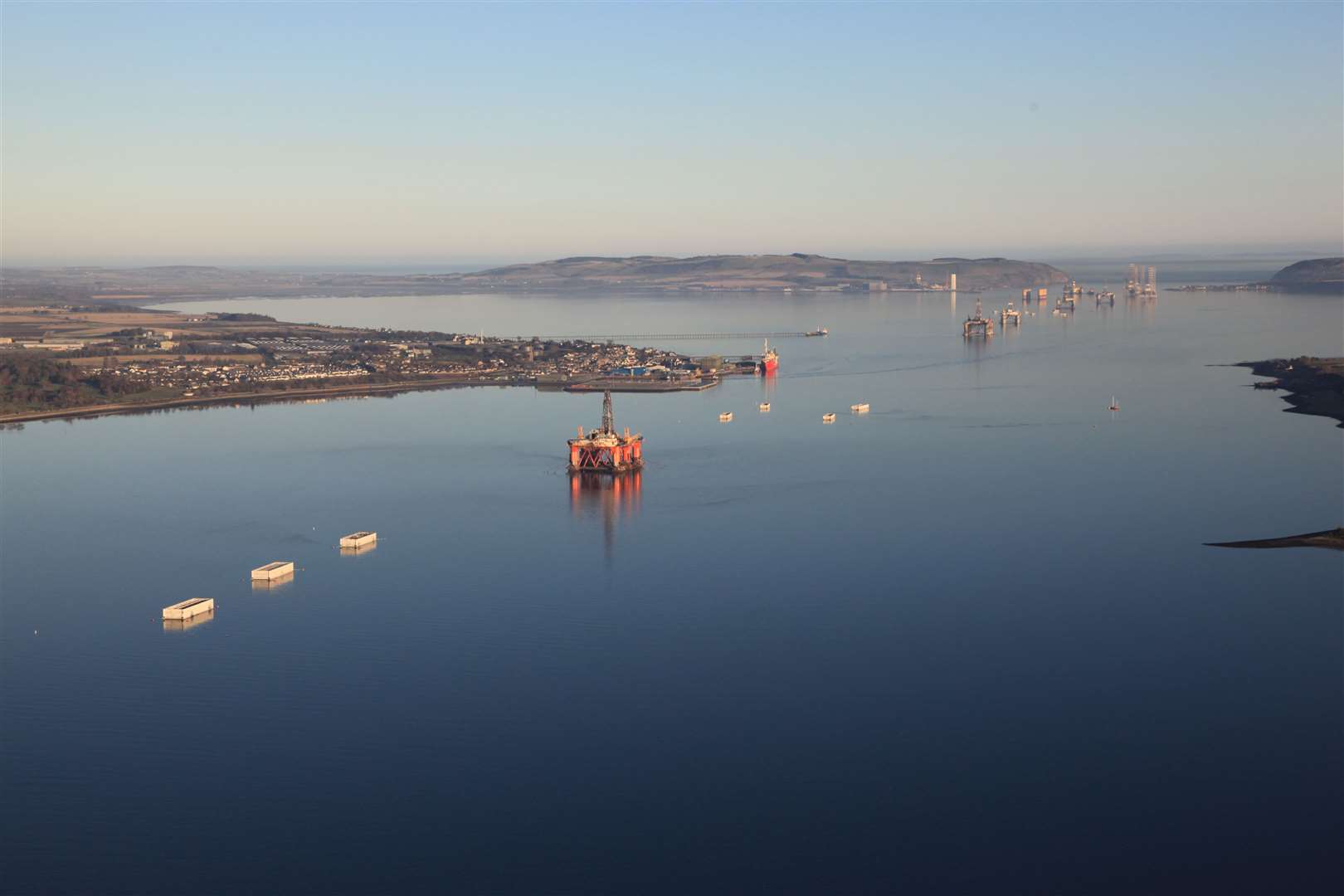Aerial view of Cromarty Firth.