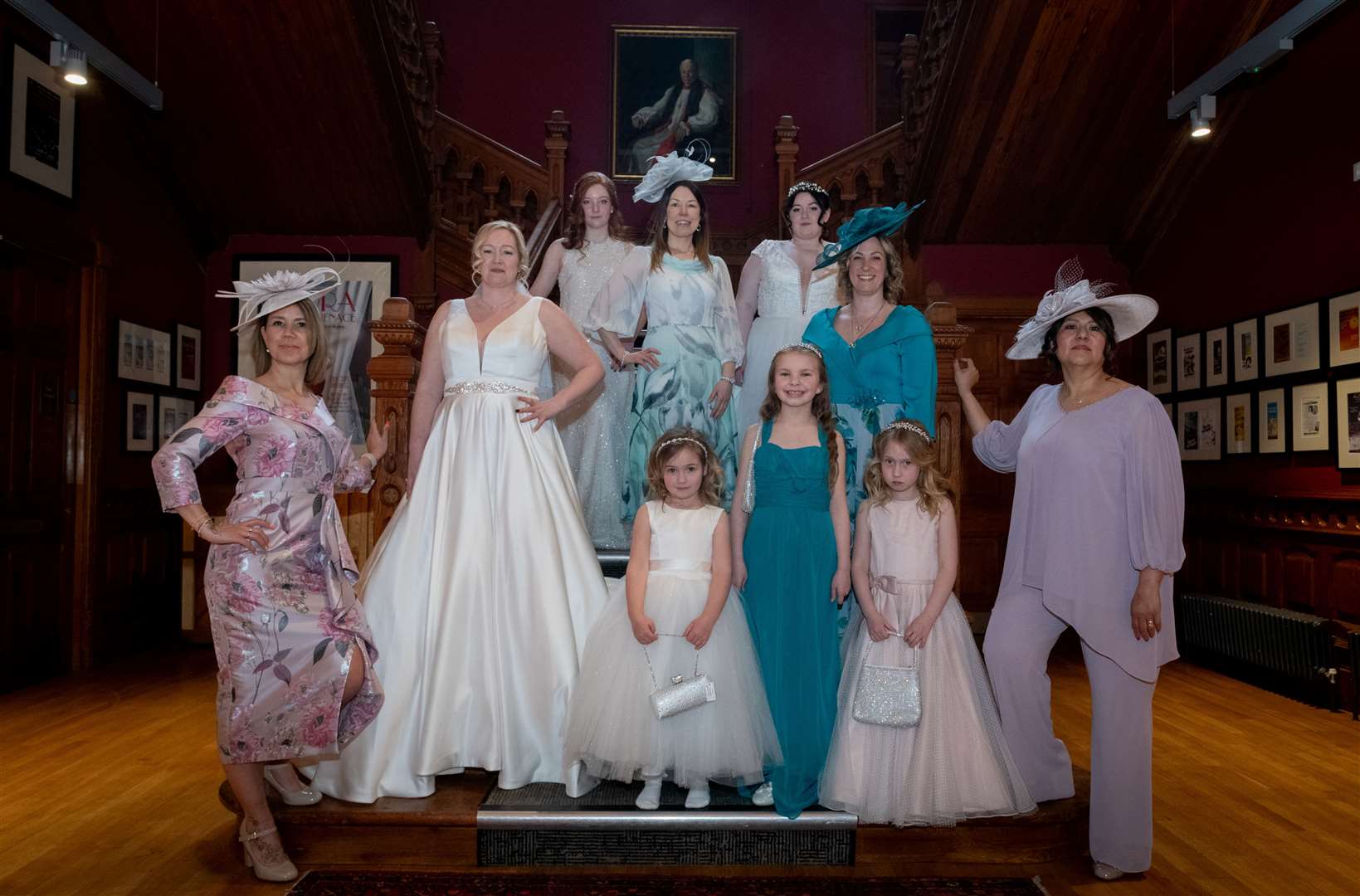 Models wore beautiful wedding gowns from Opalily Bridal, Turriff and gorgeous occasion wear from La-Di-Da Fashion, Inverness. Picture: Callum Mackay.