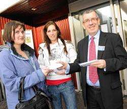 David Stewart, Highlands and Islands Labour MSP, hands out postcards at Inverness railway station urging transport minister Keith Brown to re-think any idea of axeing direct rail services between Inverness and London.