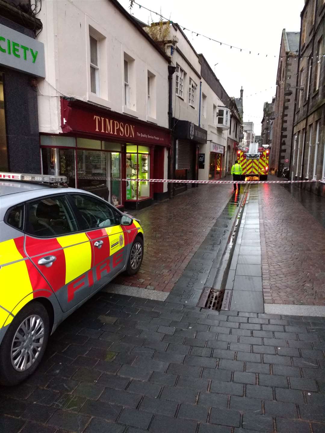 Baron Taylor's Street has been cordoned off.