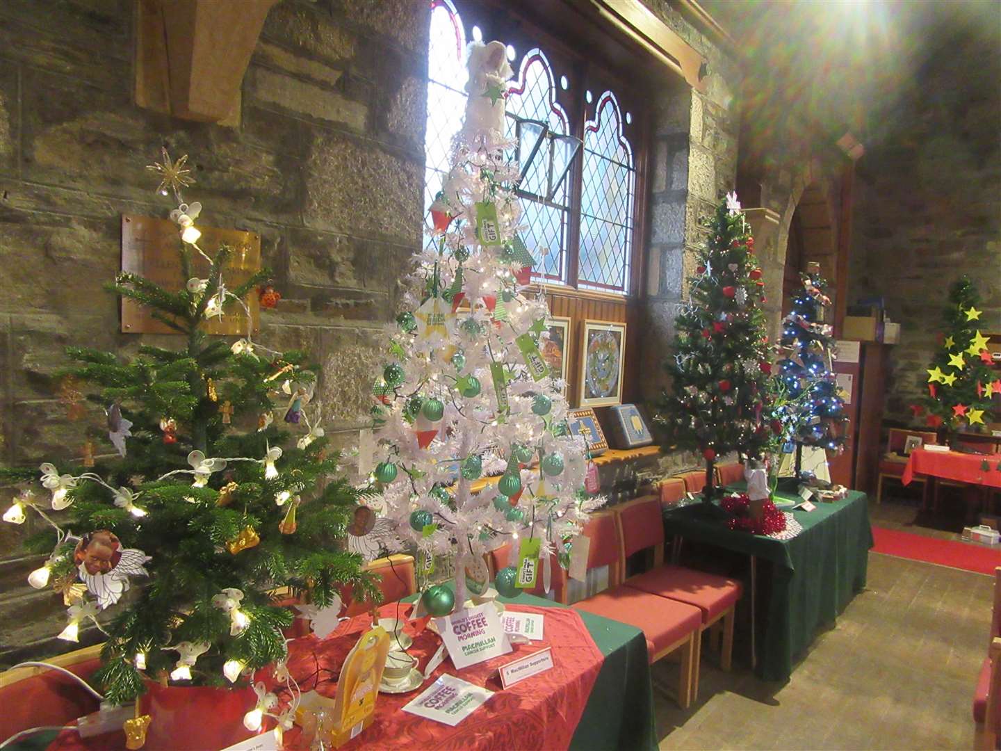 The Christmas tree festival at St Columba's in Grantown-on-Spey.